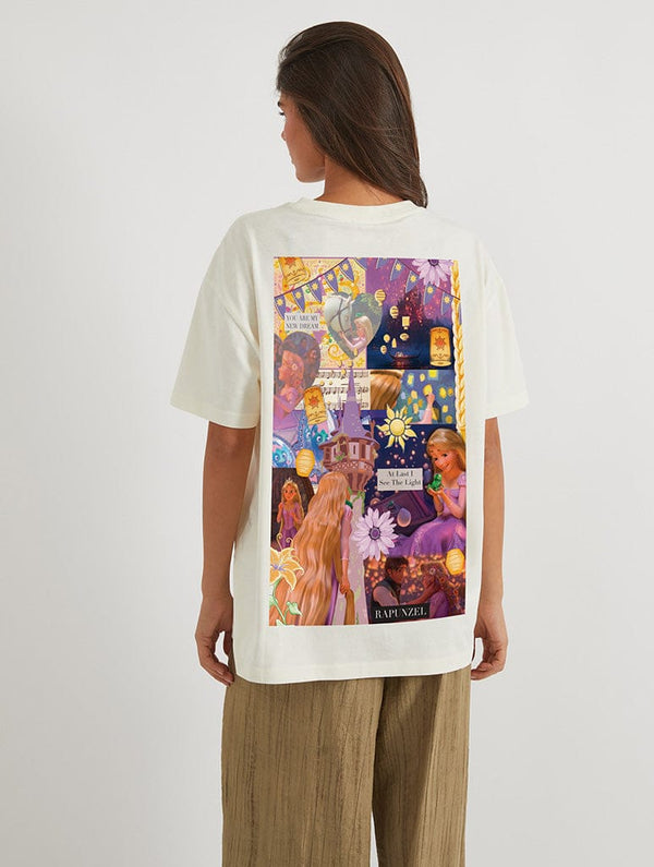 Skinnydip London Disney Princess Tangled Poster T-Shirt In White