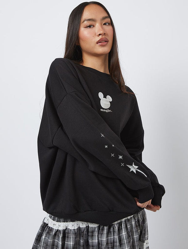 Skinnydip London Disney Silver Embroidered Castle Sweatshirt – Skinnydip London