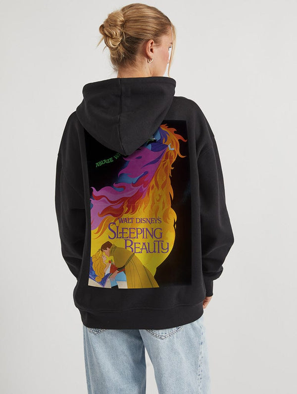 Skinnydip London Disney Sleeping Beauty Classic Poster Hoodie In Black
