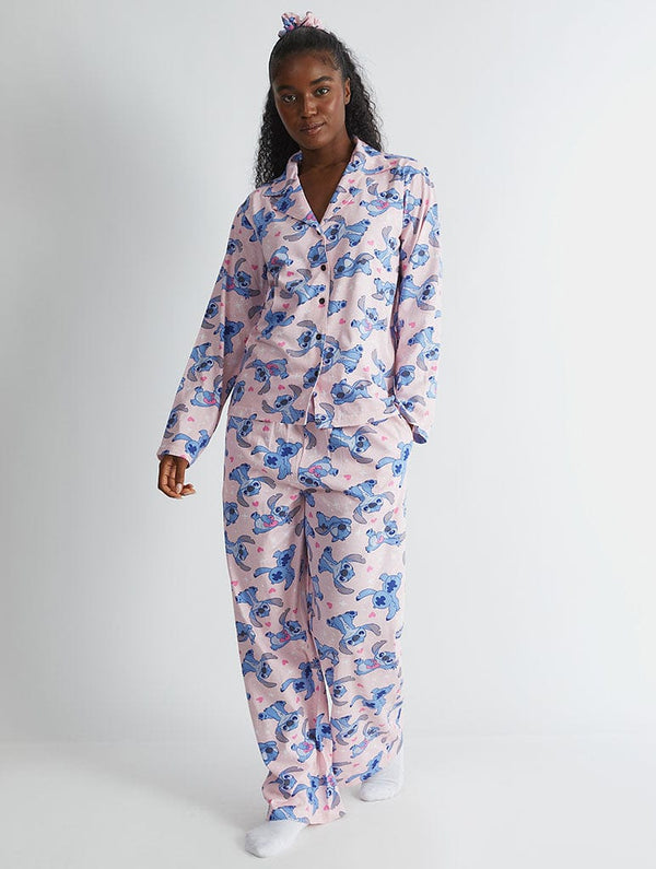 Skinnydip London Disney Stitch Pyjama Set In Pink – Skinnydip London