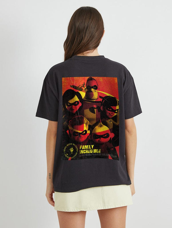 Skinnydip London Disney The Incredibles Poster T-Shirt In Black