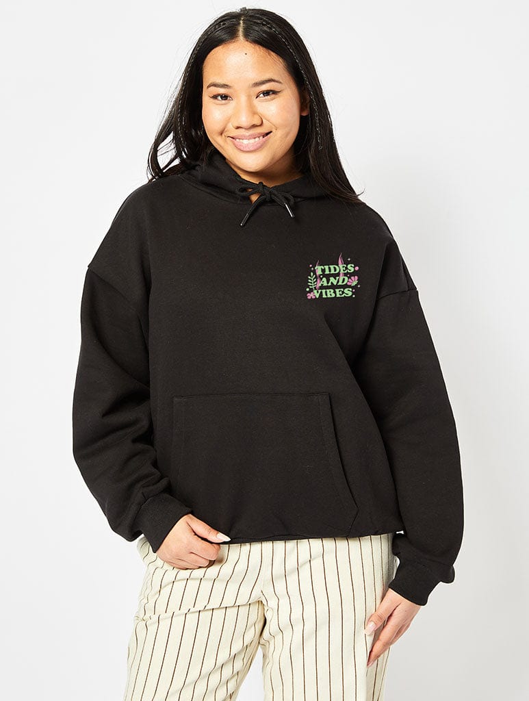 Skinnydip London Disney The Little Mermaid Tides & Vibes Hoodie In Black