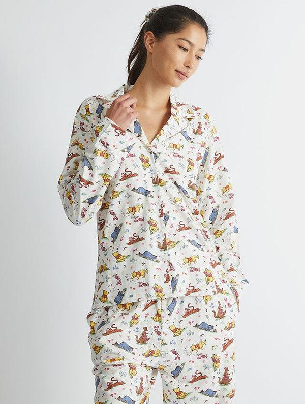 Skinnydip London Disney Winnie The Pooh Pyjama Set In Ecru – Skinnydip London