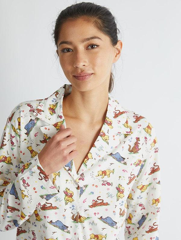 Skinnydip London Disney Winnie The Pooh Pyjama Set In Ecru – Skinnydip London