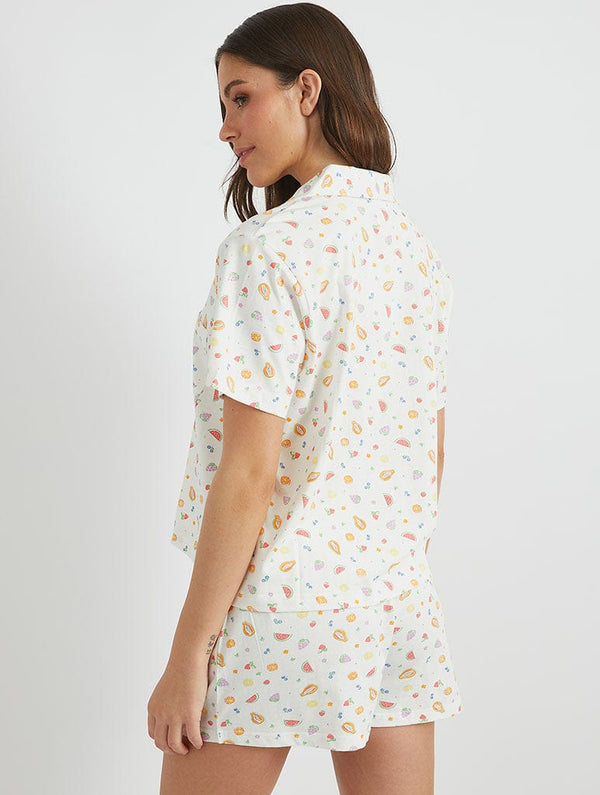 Skinnydip London Ditsy Fruit Shirt & Short Pyjama Set