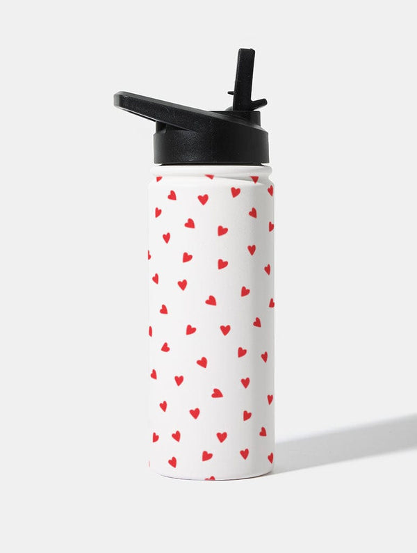 Skinnydip London Ditsy Heart 18oz Stainless Steel Water bottle