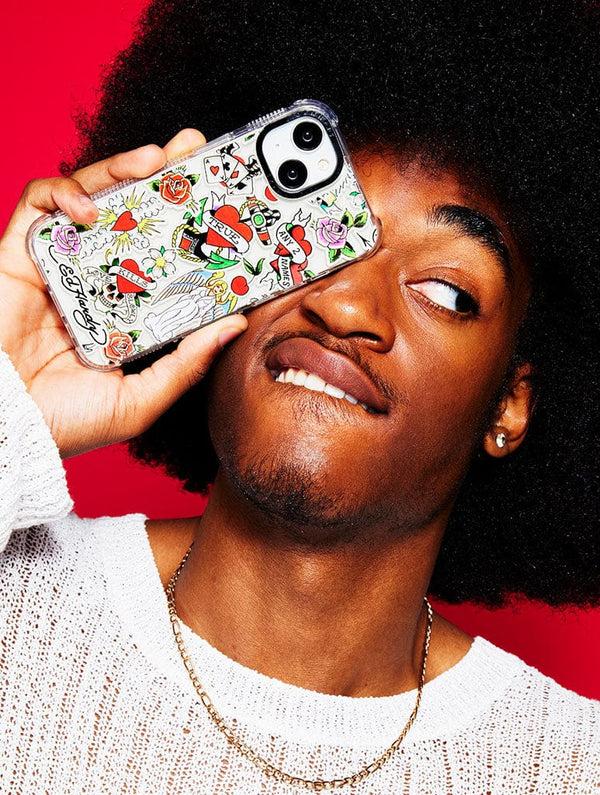 Skinnydip London Ed Hardy Tattoo Sticker Shock IPhone Case
