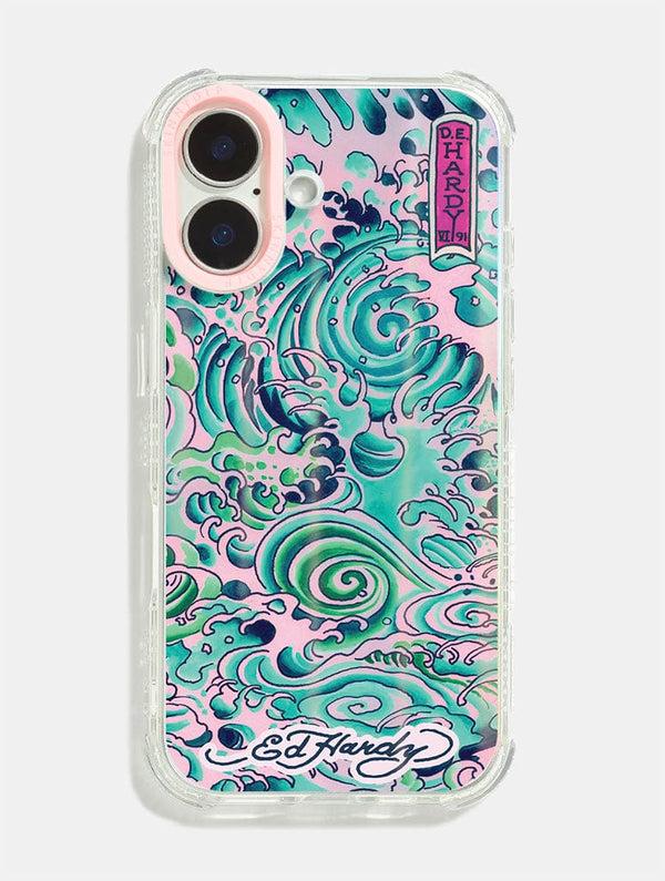 Skinnydip London Ed Hardy x Skinnydip Pink Waves Shock iPhone Case
