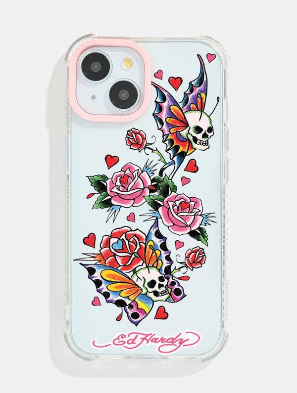 Skinnydip London Ed Hardy x Skinnydip Skull & Roses Shock iPhone Case