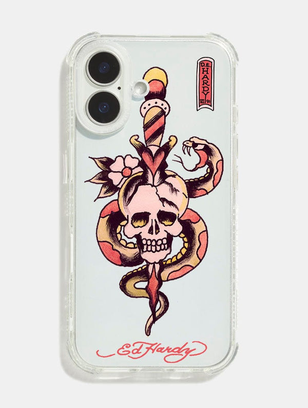 Skinnydip London Ed Hardy x Skinnydip Skull & Snake Shock iPhone Case