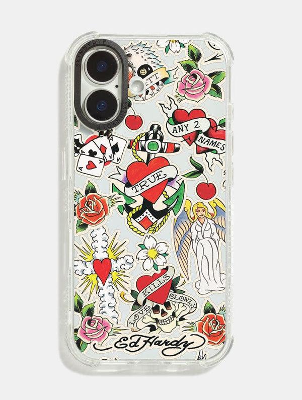 Skinnydip London Ed Hardy x Skinnydip Tattoo Sticker Shock iPhone Case