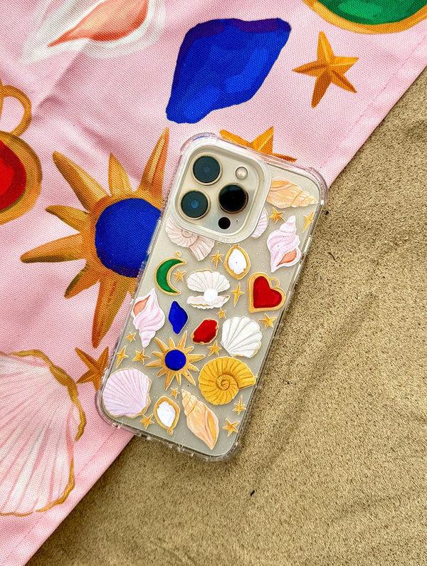 Skinnydip London Elizabeth Rachael X Skinnydip Cosmic Shells Shock IPhone Case