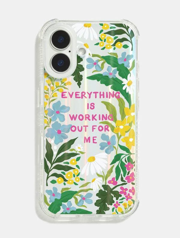 Skinnydip London Elizabeth Rachael x Skinnydip Everything Is Working Out For Me Shock iPhone Case