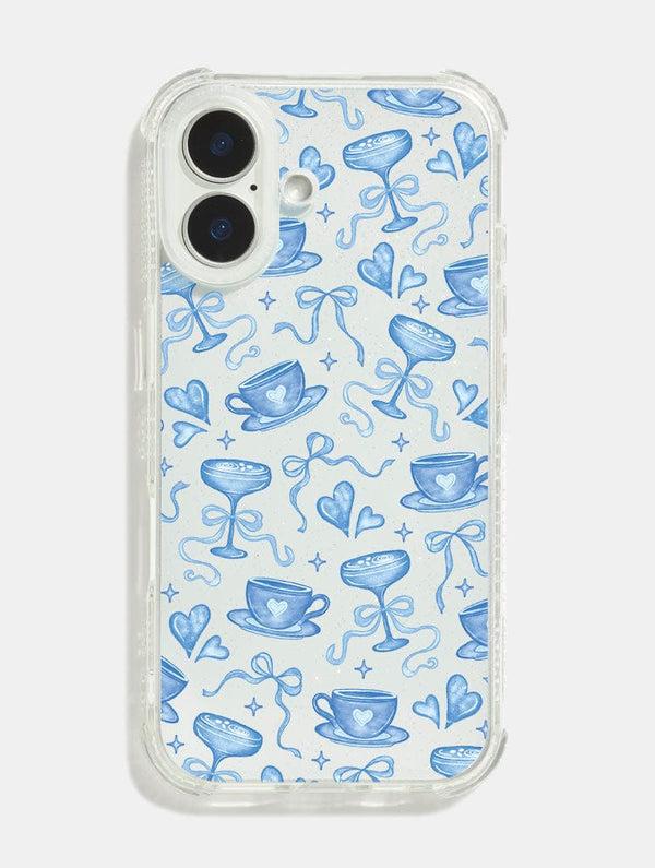Skinnydip London Espresso Blue Bow Shock iPhone Case