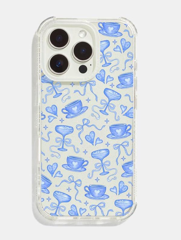 Skinnydip London Espresso Blue Bow Shock iPhone Case