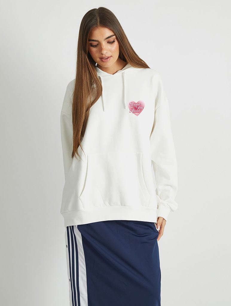 Skinnydip London Eternal Sunshine Aura Hoodie In White