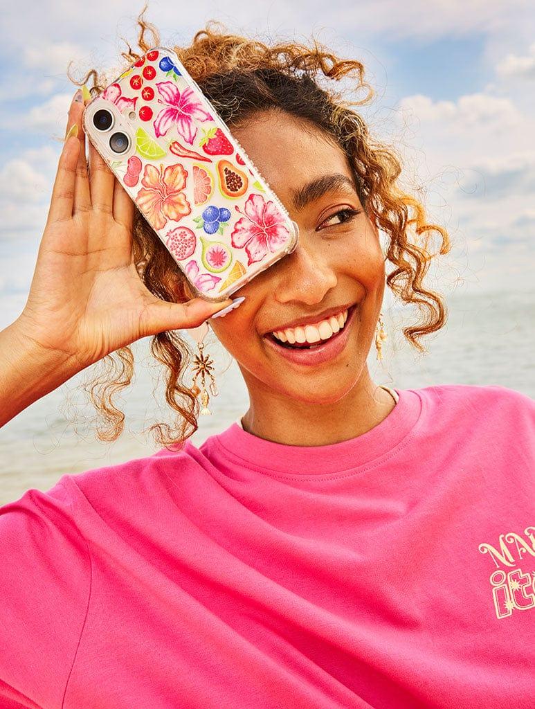 Skinnydip London Exotic Fruit & Flowers Shock IPhone Case