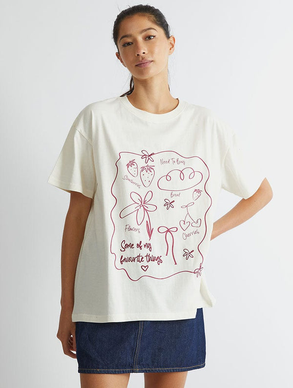 Skinnydip London Favourite Things Doodle T-Shirt – Skinnydip London