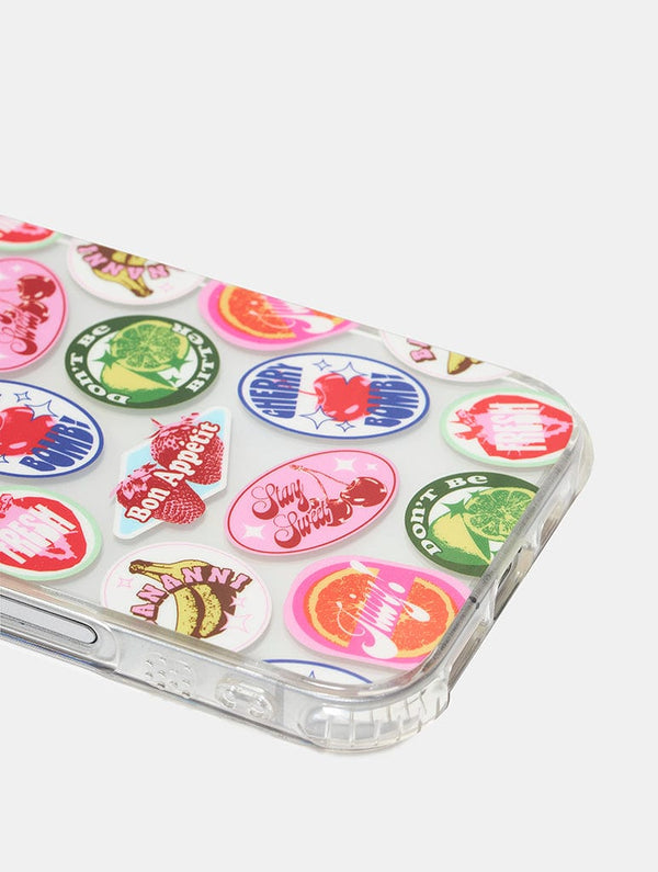 Skinnydip London Fruity Graphic Sticker Shock IPhone Case