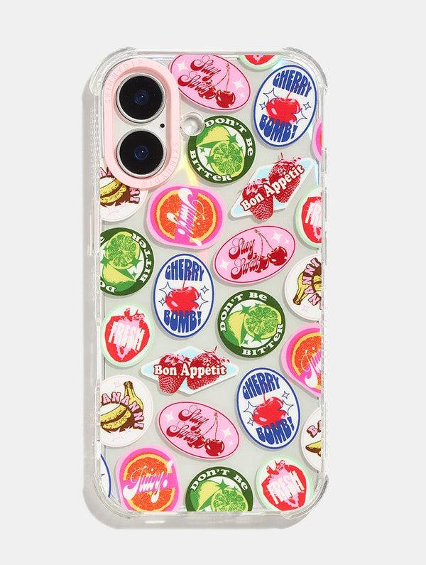 Skinnydip London Fruity Graphic Sticker Shock iPhone Case