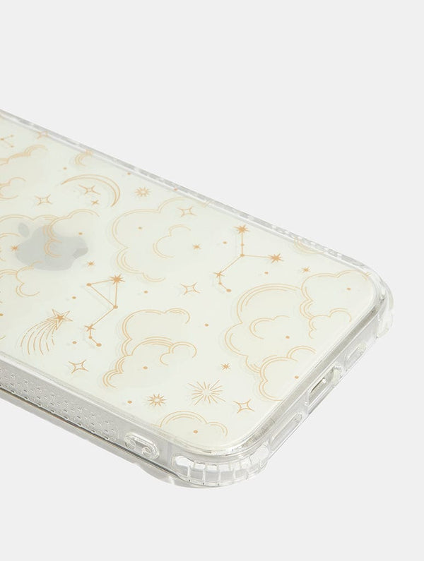 Skinnydip London Gold Celestial Cloud Shock IPhone Case