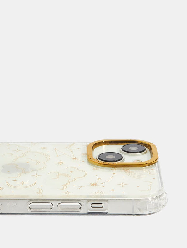 Skinnydip London Gold Celestial Cloud Shock IPhone Case