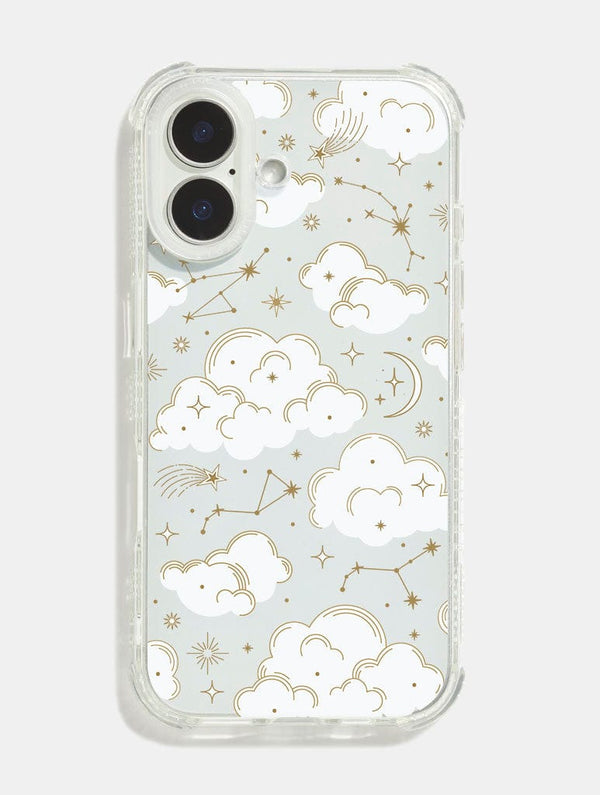 Skinnydip London Gold Celestial Cloud Shock iPhone Case