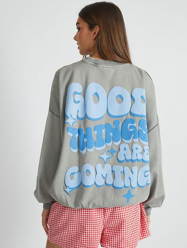 Skinnydip London Good Things Are Coming Sweatshirt – Skinnydip London