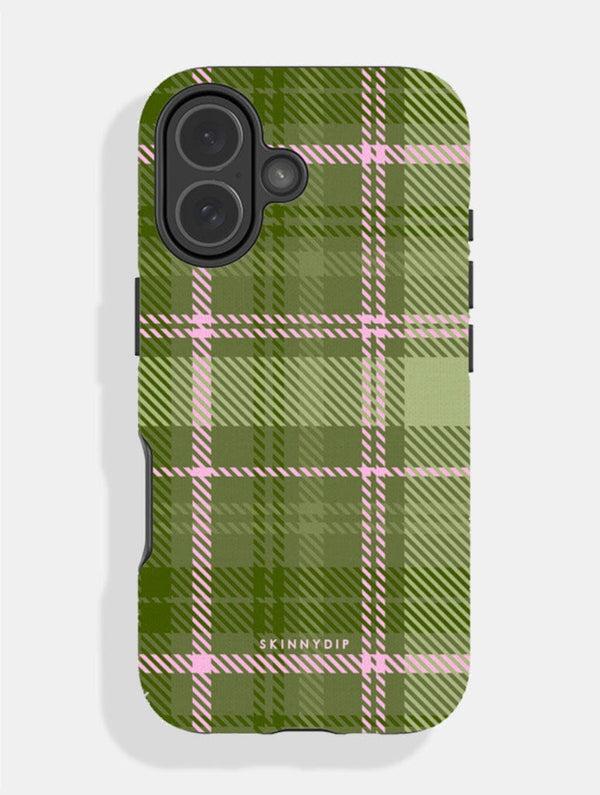 Skinnydip London Green and Pink Tartan Ultra Protective iPhone Case