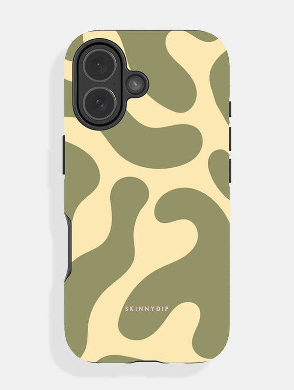 Skinnydip London Green and Yellow Pattern Ultra Protective iPhone Case – Skinnydip London