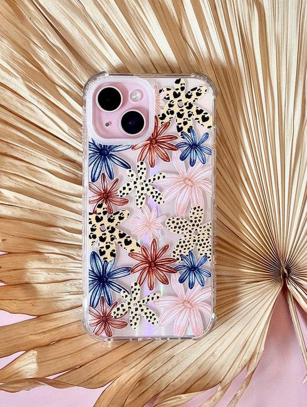 Skinnydip London Hand And Palm X Skinnydip Wild Flowers Shock IPhone Case