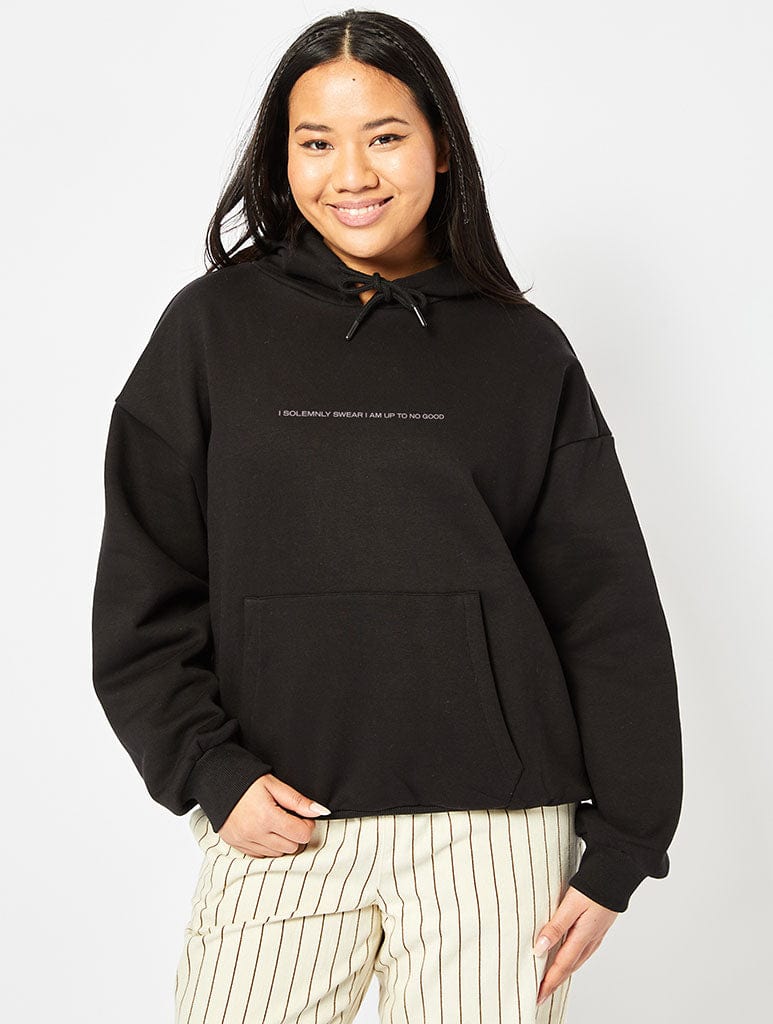 Skinnydip London Harry Potter Mischief Managed Hoodie In Black