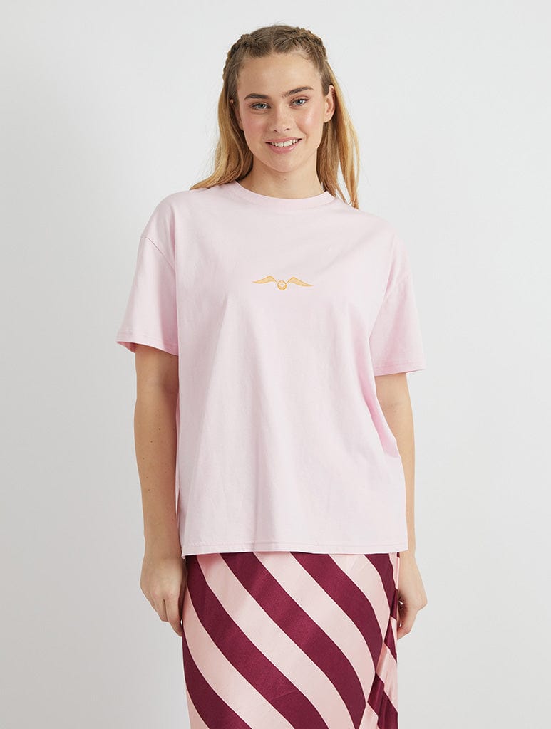 Skinnydip London Harry Potter X Skinnydip Quidditch T-Shirt In Pink