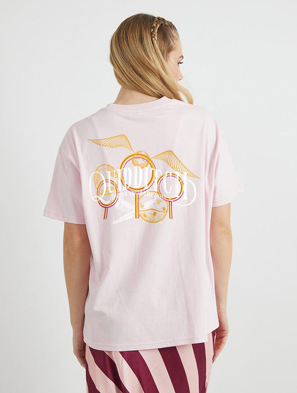 Skinnydip London Harry Potter x Skinnydip Quidditch T-Shirt In Pink