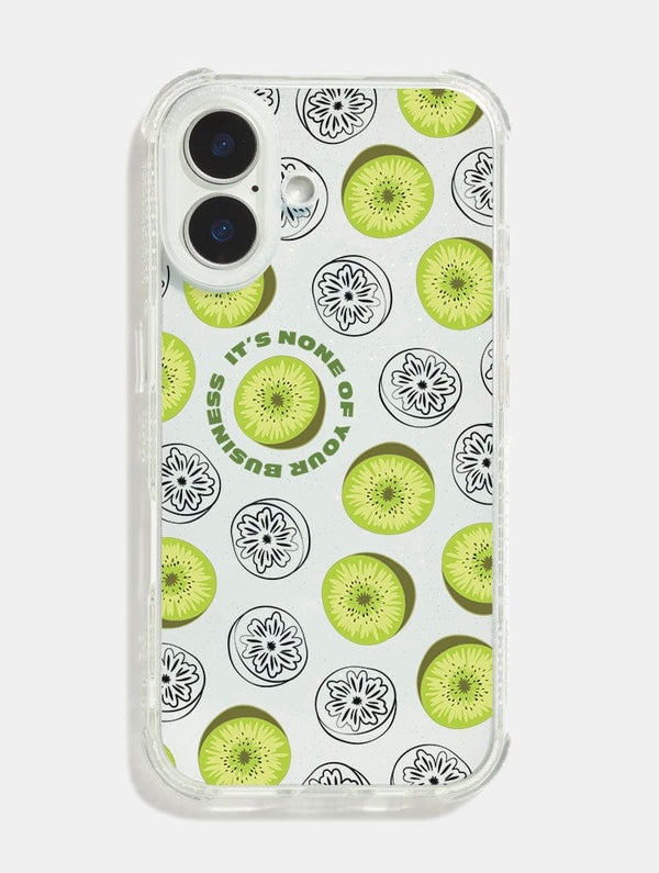 Skinnydip London Harry's Kiwi Glitter Shock iPhone Case