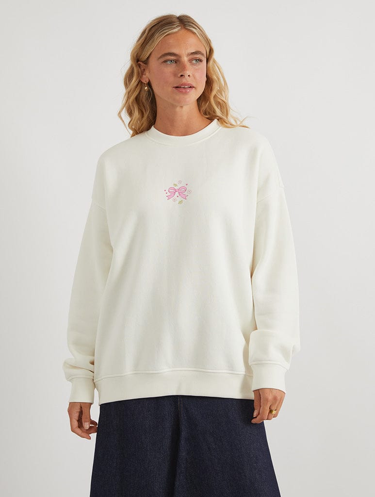 Skinnydip London Hello Kitty & Friends Living In My Little Daydream Sweatshirt In White