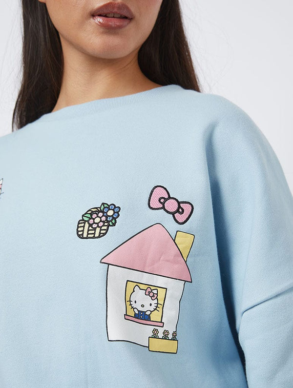Skinnydip London Hello Kitty X Skinnydip Embroidery Sweatshirt