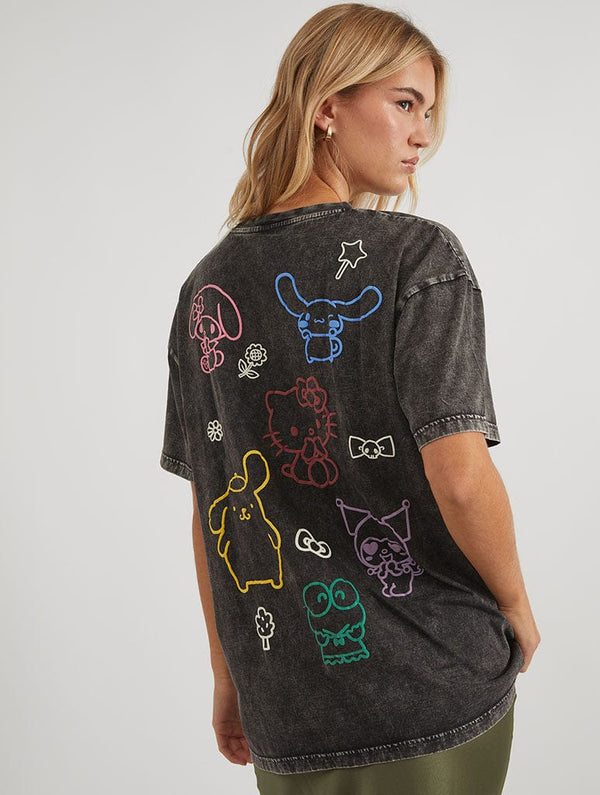 Skinnydip London Hello Kitty x Skinnydip Friends Outline T-Shirt – Skinnydip London