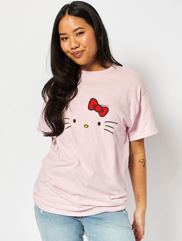 Skinnydip London Hello Kitty x Skinnydip Oversized Face T-Shirt In Pink