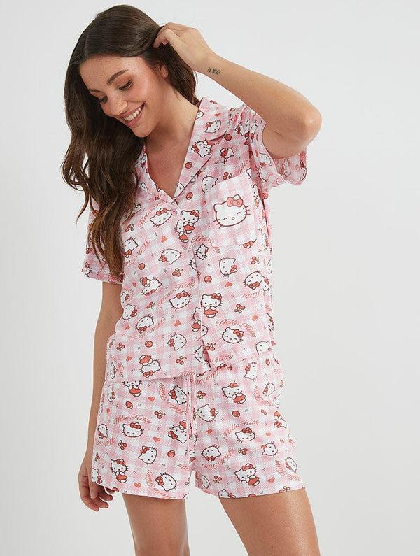 Skinnydip London Hello Kitty x Skinnydip Pyjama Shirt & Short Set Skinnydip London Hello Kitty x Skinnydip Pyjama Shirt & Short Set