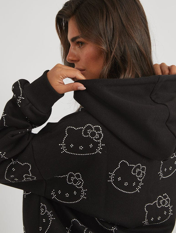 Skinnydip London Hello Kitty X Skinnydip Rhinestone Hoodie