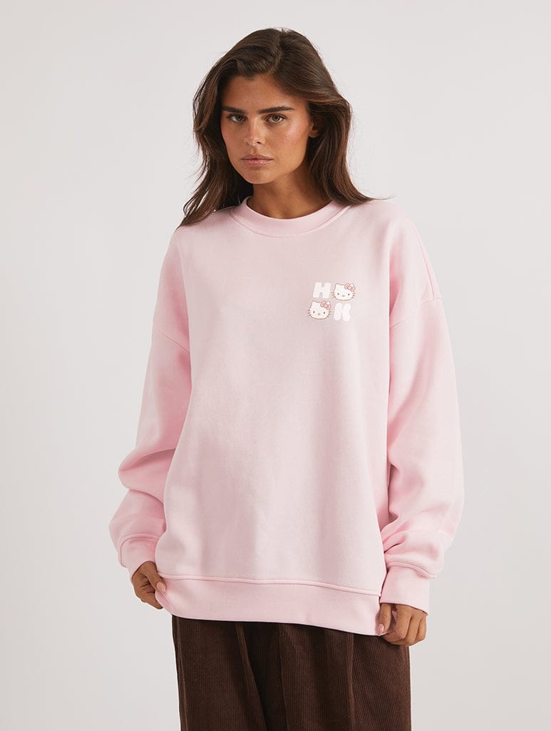 Skinnydip London Hello Kitty X Skinnydip Ski Sweatshirt In Pink