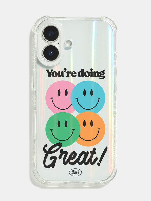 Skinnydip London Hollie Graphik x Skinnydip You're Doing Great Shock iPhone Case