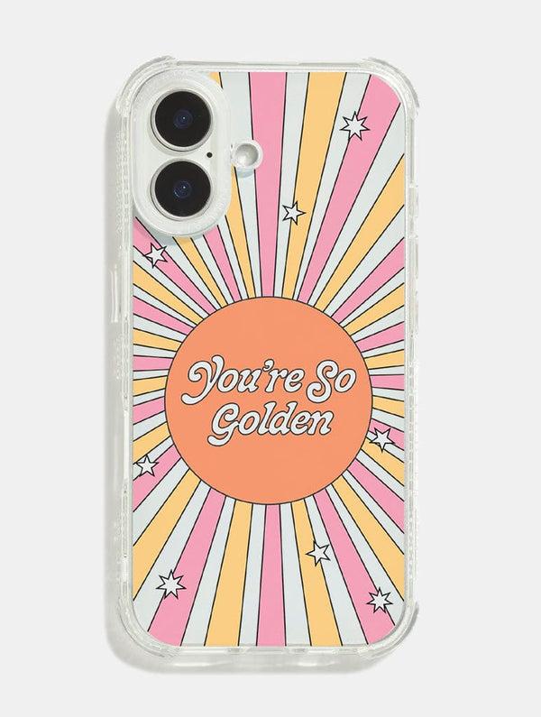 Skinnydip London Hollie Graphik x Skinnydip You're So Golden Shock iPhone Case