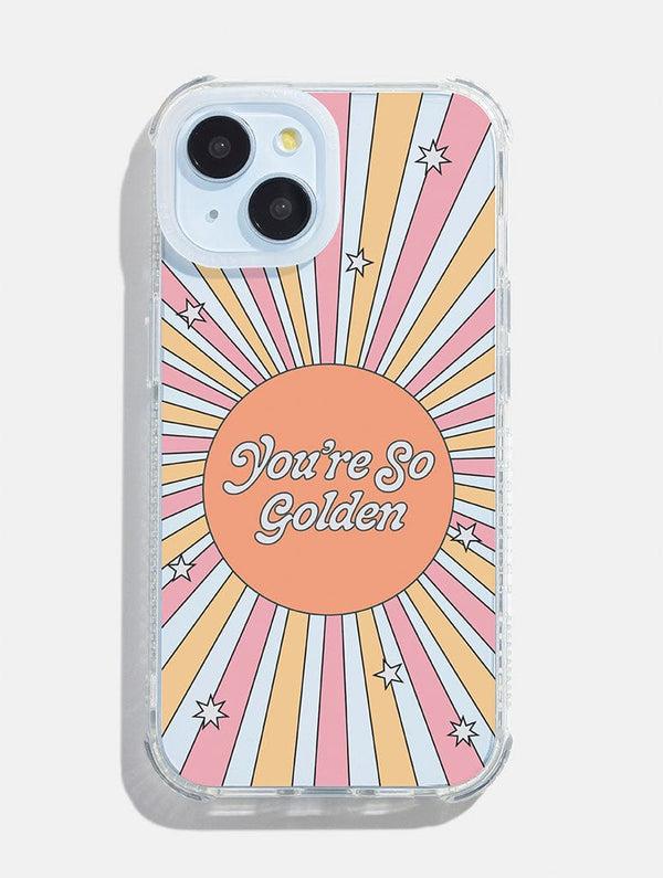 Skinnydip London Hollie Graphik x Skinnydip You're So Golden Shock iPhone Case