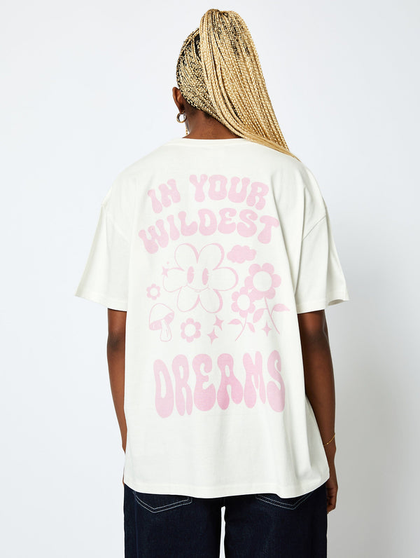 Skinnydip London In Your Wildest Dreams T-Shirt in Ecru – Skinnydip London