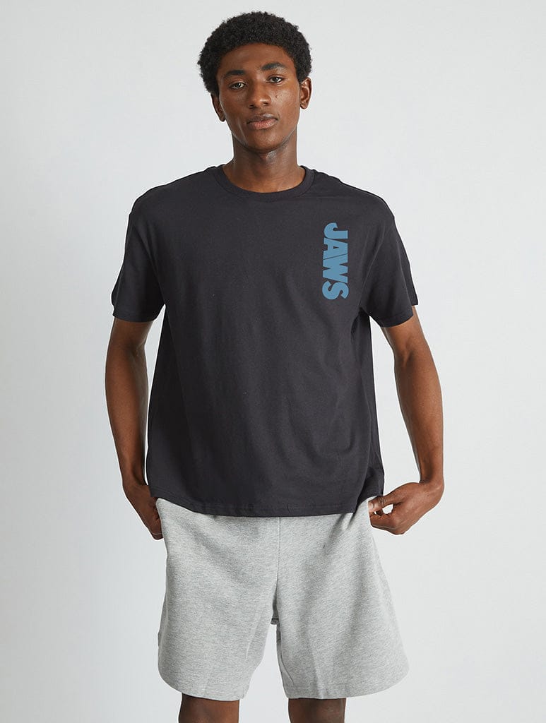 Skinnydip London Jaws X Skinnydip No Swimming T-Shirt In Black