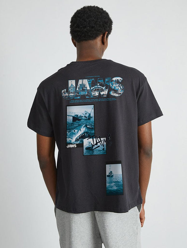 Skinnydip London Jaws x Skinnydip No Swimming T-Shirt In Black