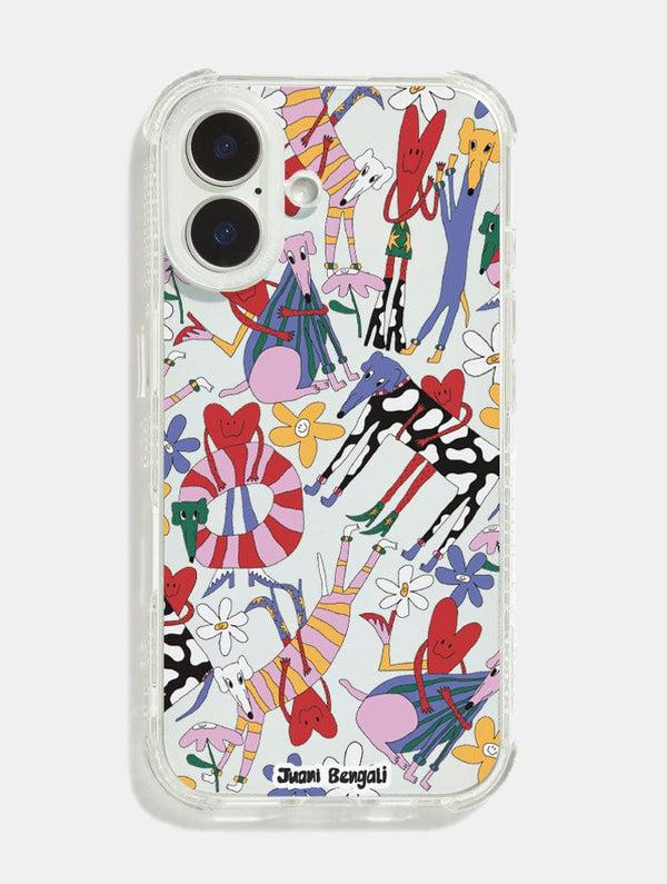 Skinnydip London Juani Bengali x Skinnydip Dogs And Hearts Shock iPhone Case
