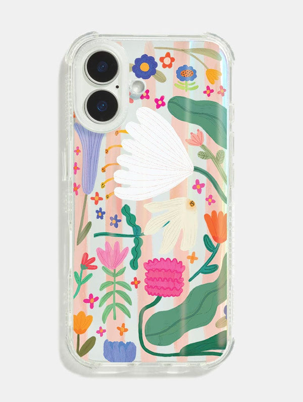 Skinnydip London Kate Fox x Skinnydip Floral Stripe Shock iPhone Case